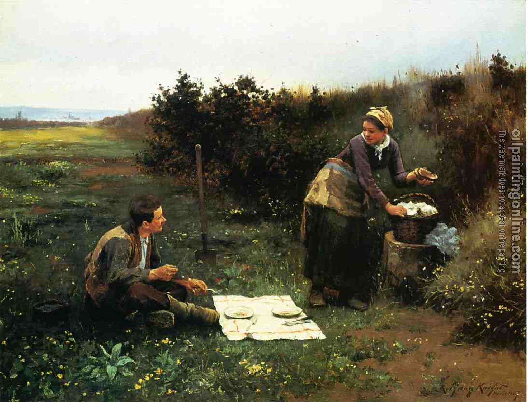 Daniel Ridgway Knight - The Honeymoon Breakfast